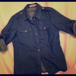 Tory Burch denim blouse